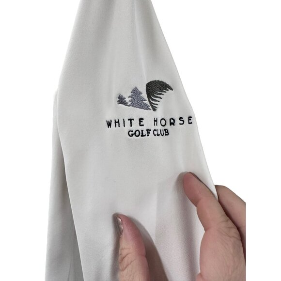 π 2/$30 π White Ladies Cutter and Buck Golf Athletic Pullover sz M - Picture 4 of 6